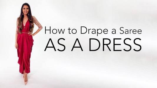 How To Drape A Saree | As A Dress