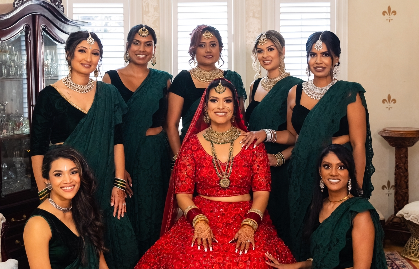 Emerald Lace Saree