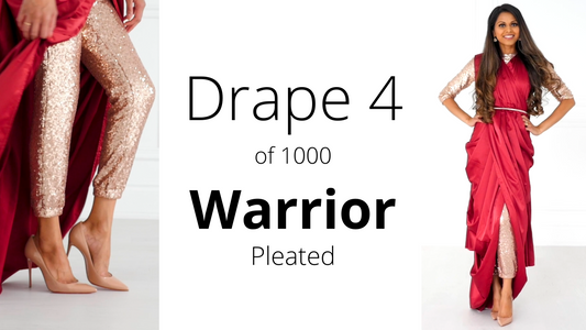 2025 Guide: How To Drape A Saree | The Warrior Drape (Pleated)