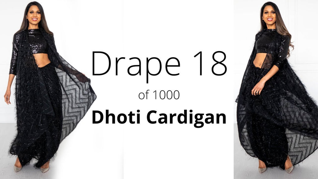 How To Drape A Saree | The Dhoti Cardigan Drape