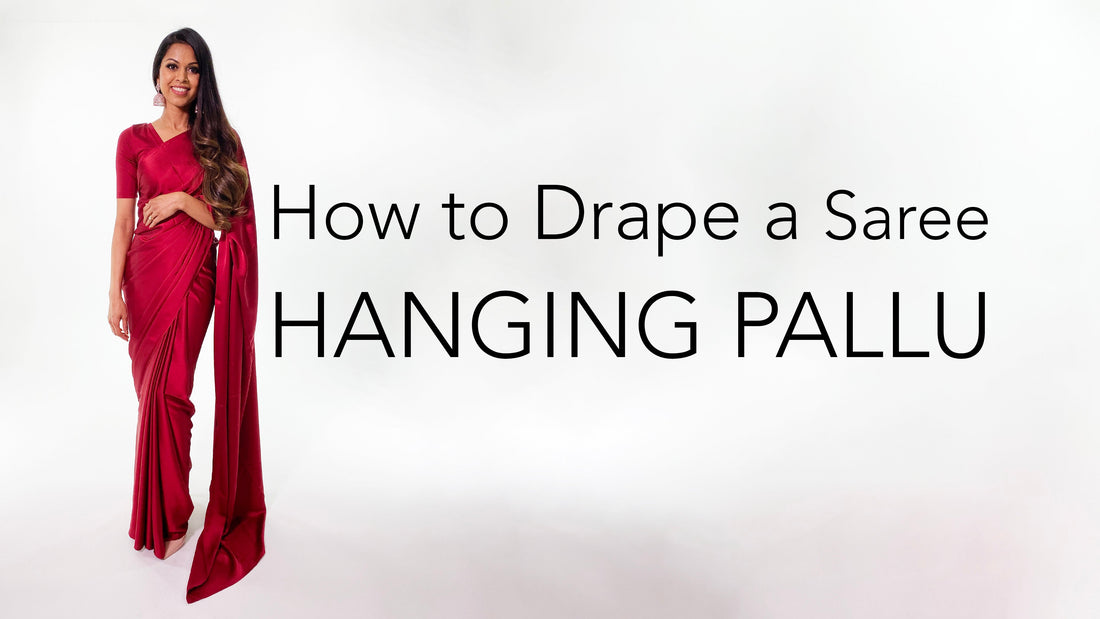 How To Drape A Saree | Hanging Pallu Tutorial