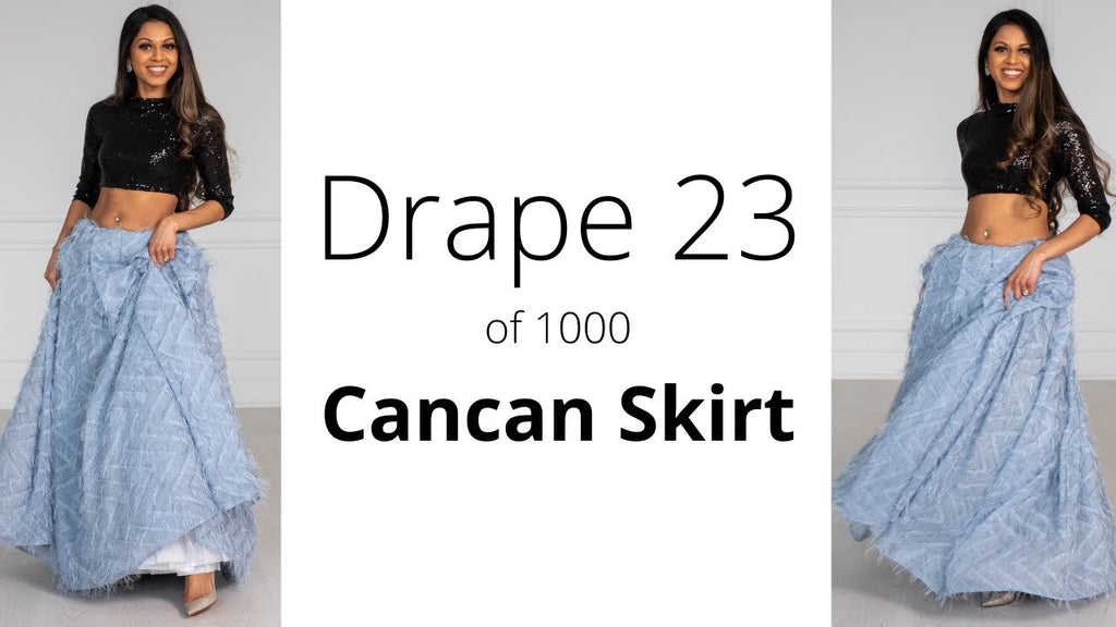 How To Drape A Saree  The Cancan Skirt Drape–