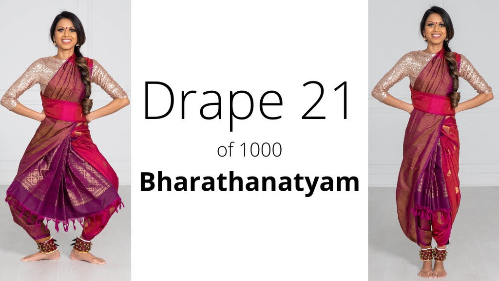 How To Drape A Saree  The Bharathanatyam Drape–