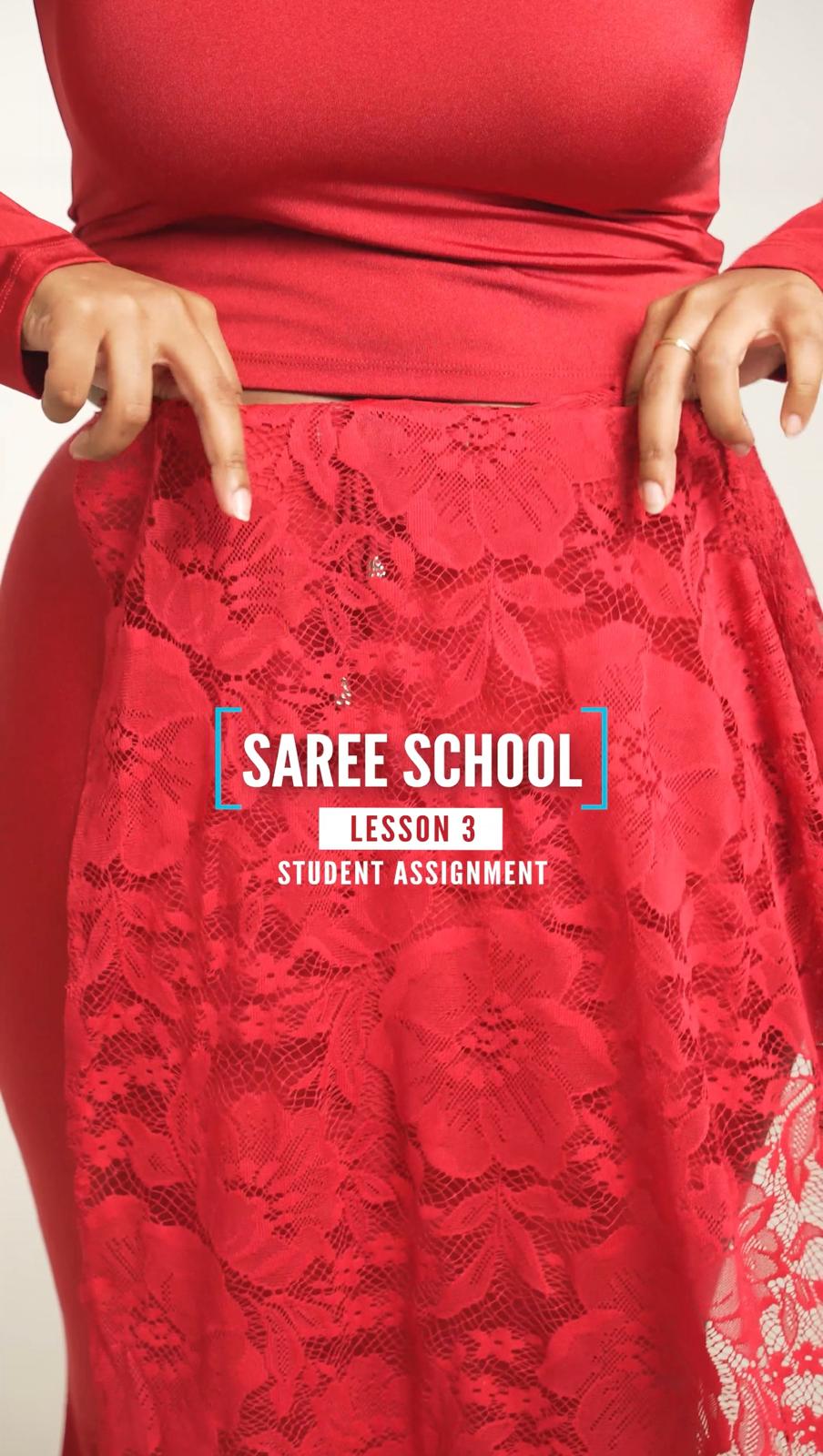 Student Assignment - Saree School Lesson 3 | Top Saree Hacks for 2025