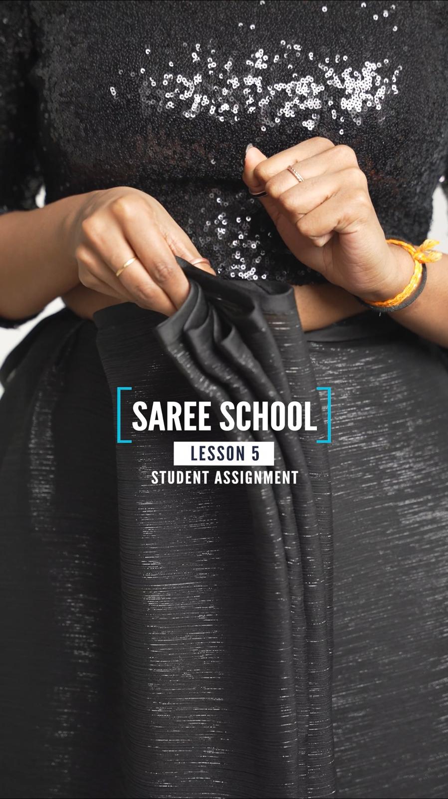 Student Assignment - Saree School Lesson 5 | Top Saree Hacks for 2025