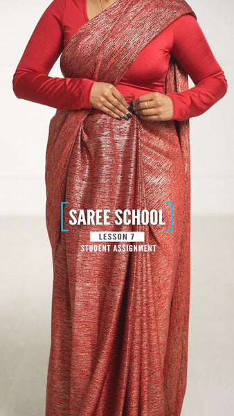 Student Assignment - Saree School Lesson 7 | Saree Hacks