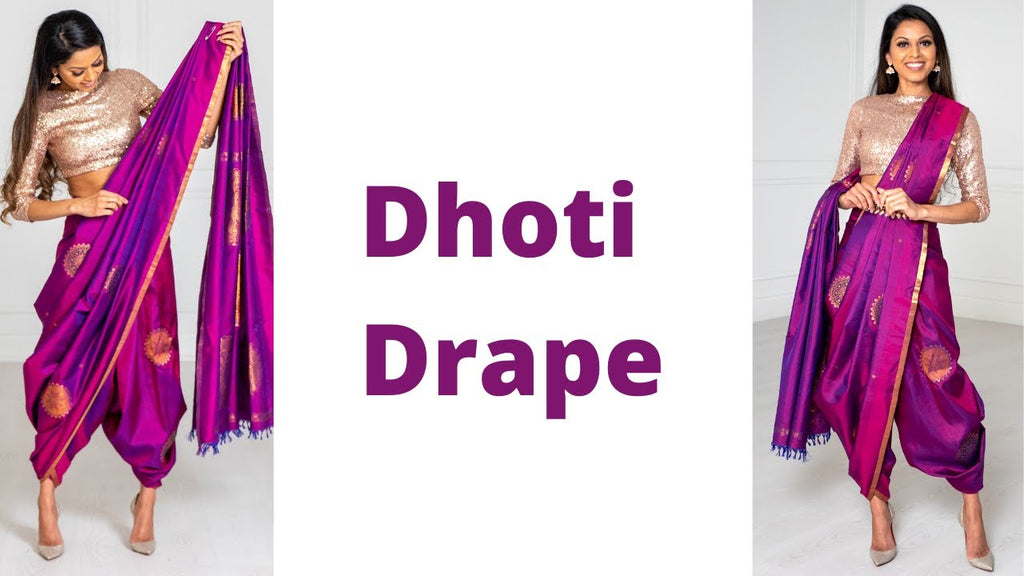 How To Drape A Saree | Dhoti Drape