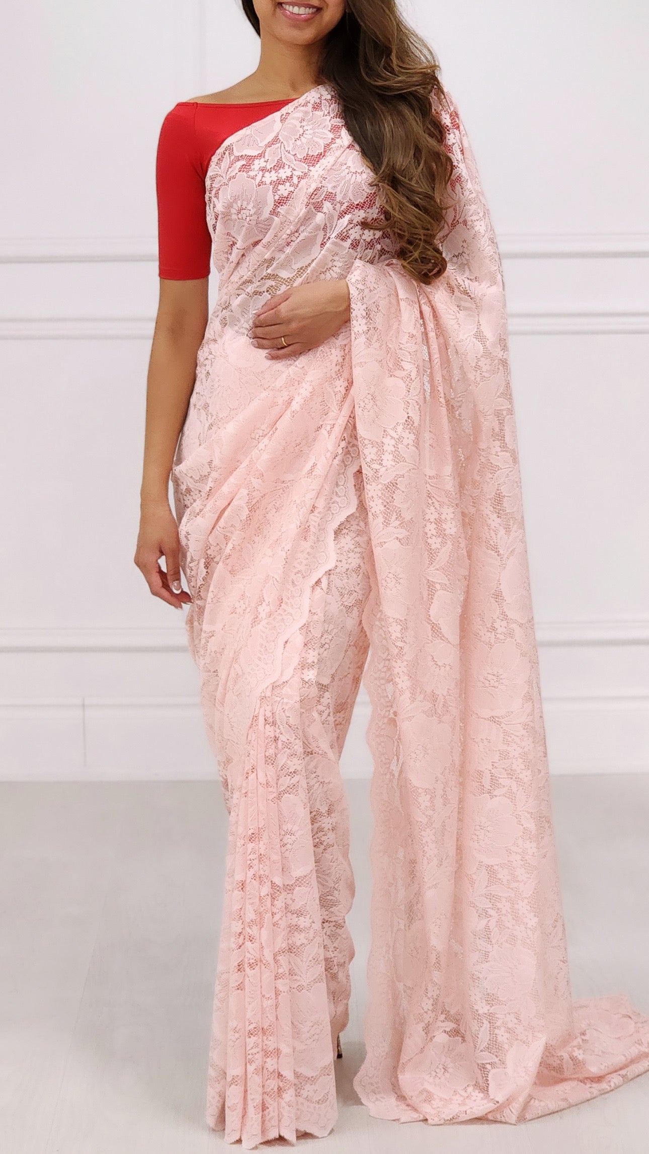 Petal Lace Saree