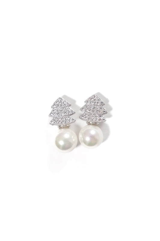 Christmas Pearl Earrings