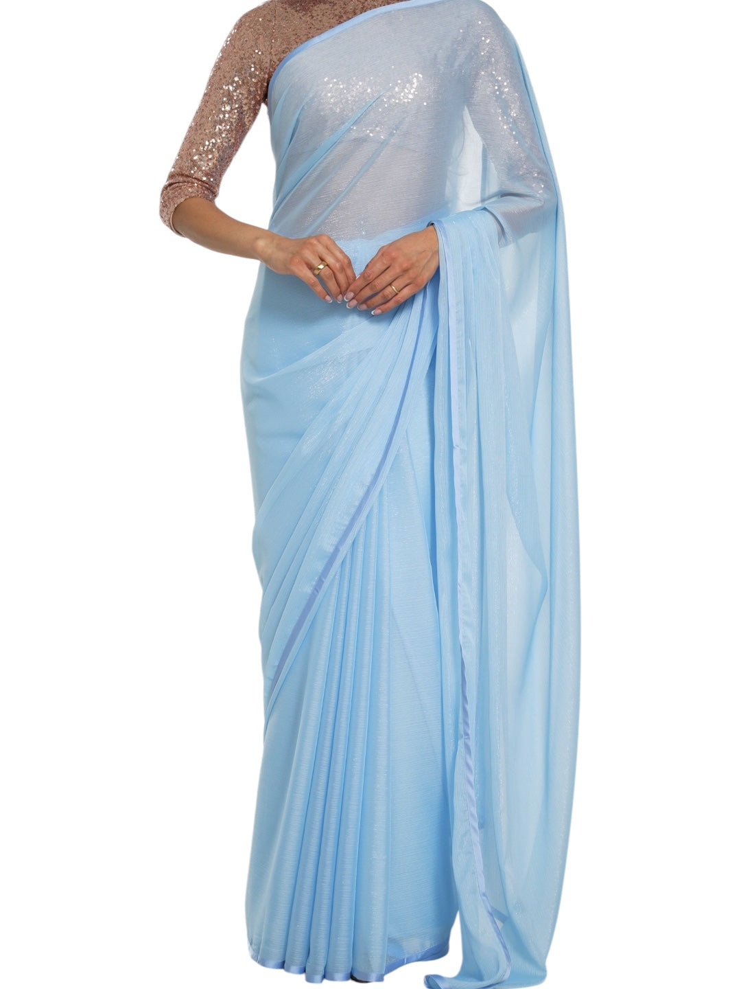 The Pale Blue Debonair Saree