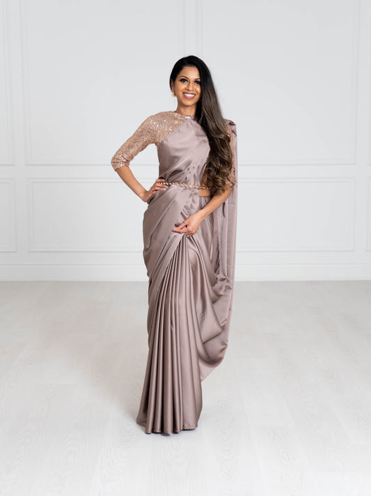 Mauve Luxe Saree