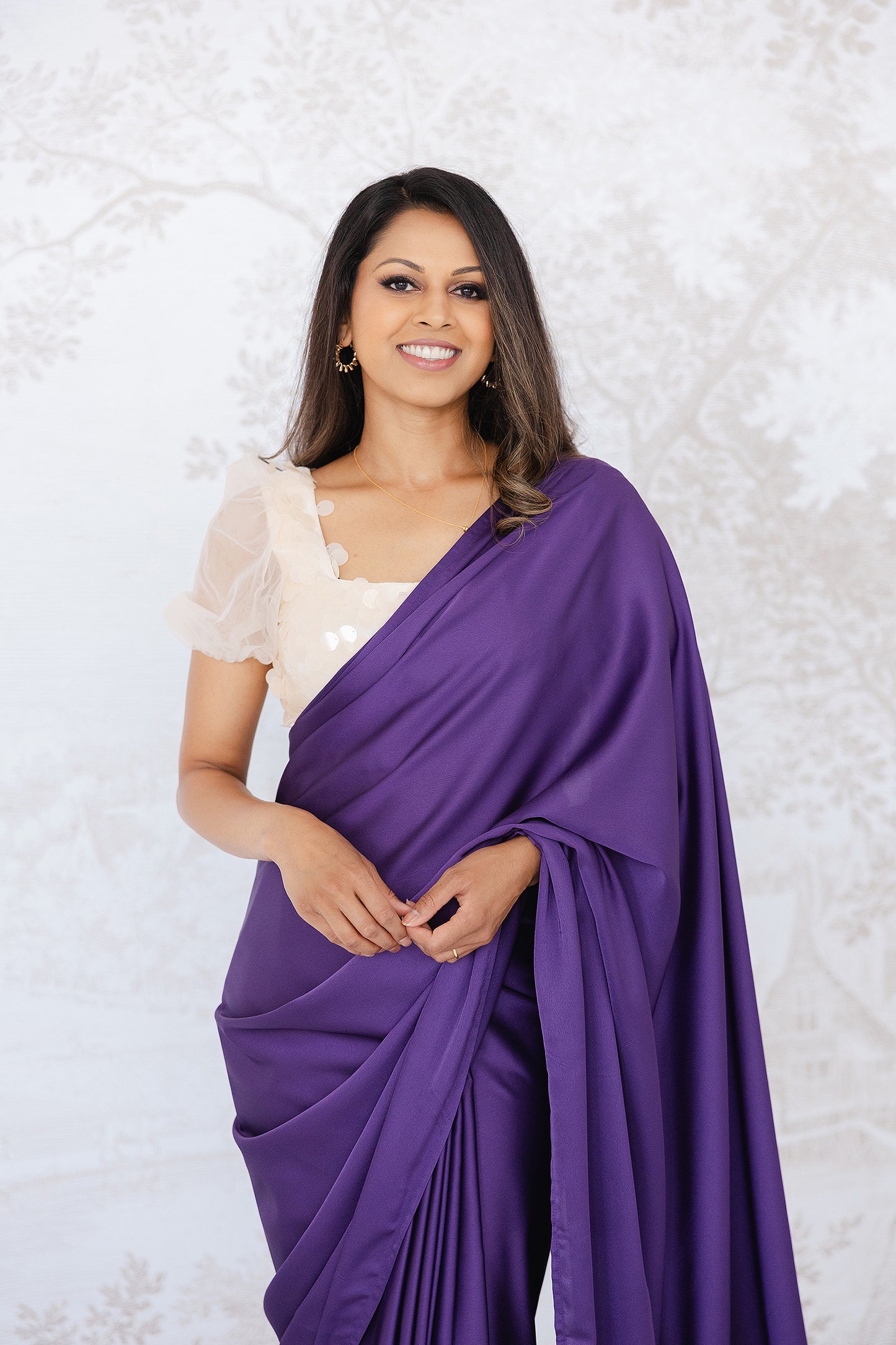 Purple Luxe Saree