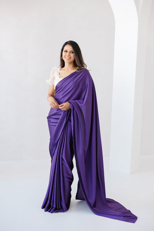 Purple Luxe Saree (Pre-Order Mar 10)