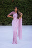 Lace Saree | Pink Lace Saree | 