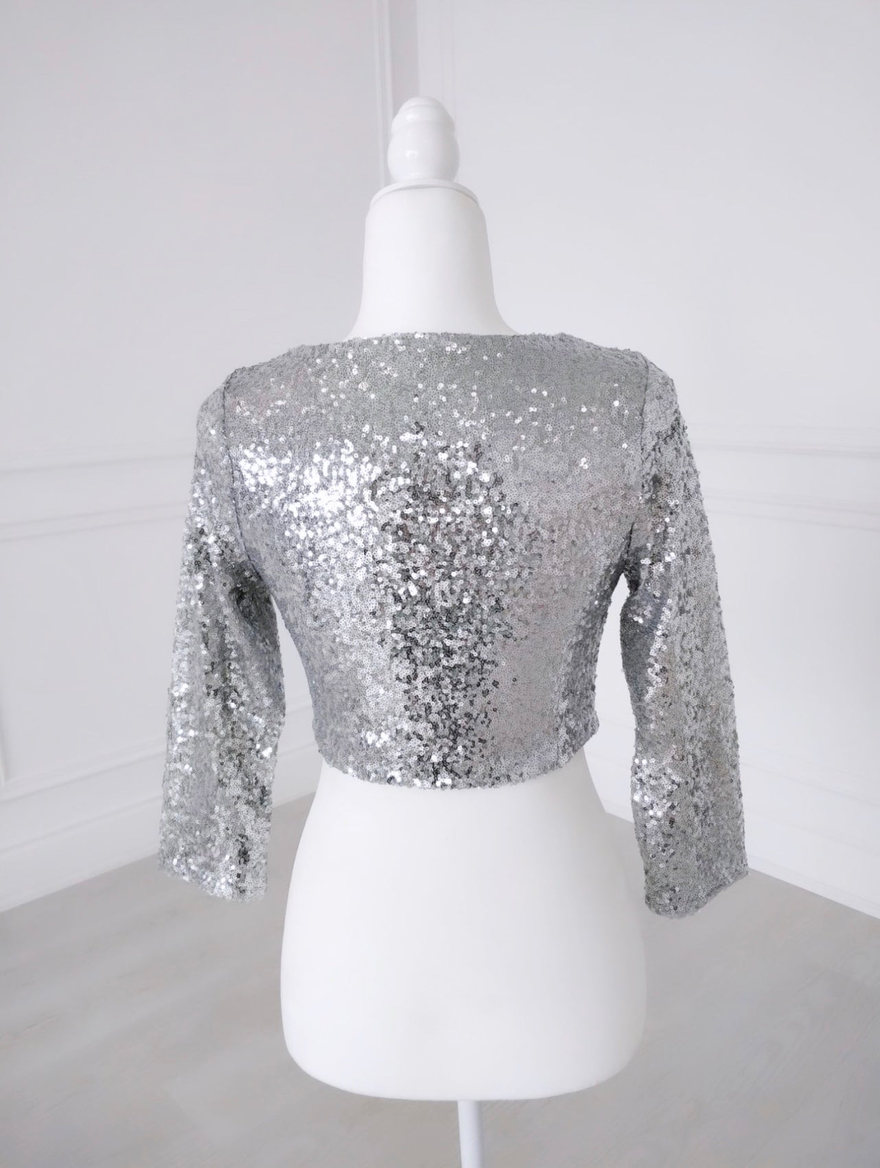 Silver Birthday Crop Top