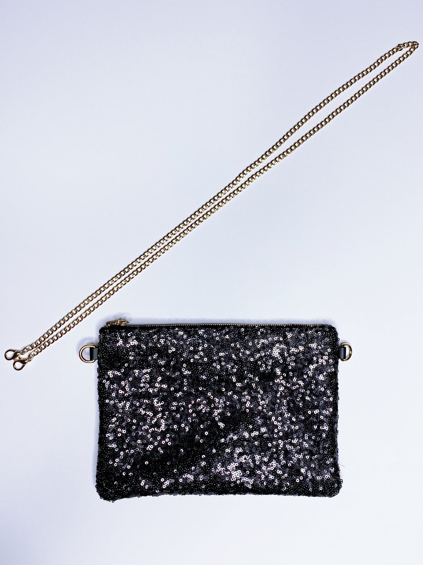 Sequin Clutch + Waist Chain